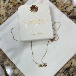 Altar'd State Gold 'MAMA' Necklace
